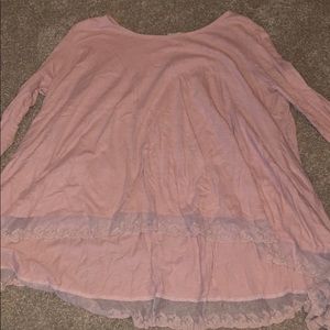 Top with lace detail